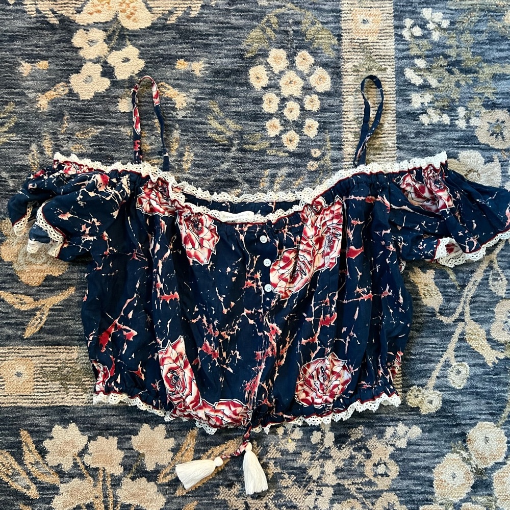 Poupette St Barth Donna Mini Floral Crop Top